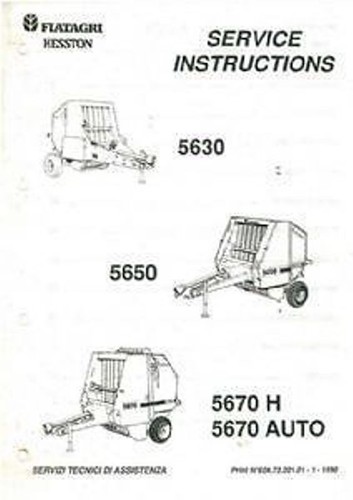 Fiatagri hesston 5630 5650 - hesston,