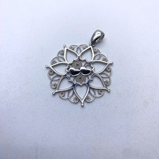 CIONDOLO ARGENTO 925, la presentosa gioiello artigianale tipico d' Abruzzo P235