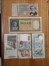 500 1000 LIRE ORNATA  1948  Verdi 2 Tipo 1973  Polo Montessori  Mercurio lotto 5