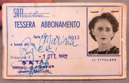 Tessera sati autolinee - autolinee,