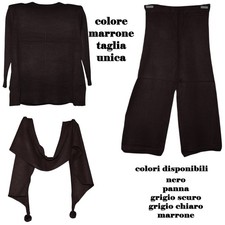 Maglia donna sciarpa pantalone