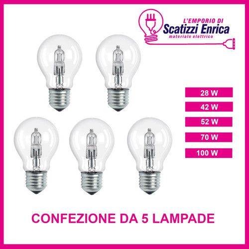 Lampada alogena goccia e27 - lampada,