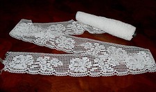 Pizzo merletto • Bordo • Cotone 7,5 metri x 10 cm Nuovo