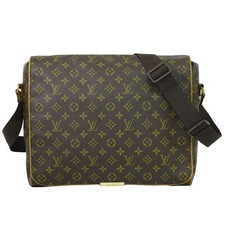 Borsa a tracolla Louis Vuitton Abbesses M45257 in tela con monogramma marrone