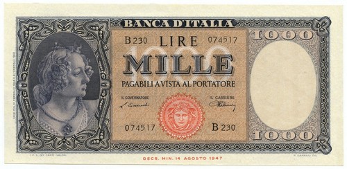 1000 lire italia ornata - 1000,