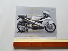 Ducati 851 Superbike Tricolore 1988 foto cartella stampa originale