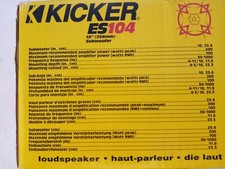 SUBWOOFER KICKER 12" (25CM)