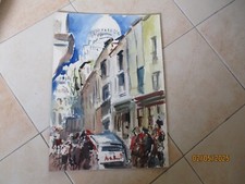 ALFREDO ZECCA ACQUERELLO SU