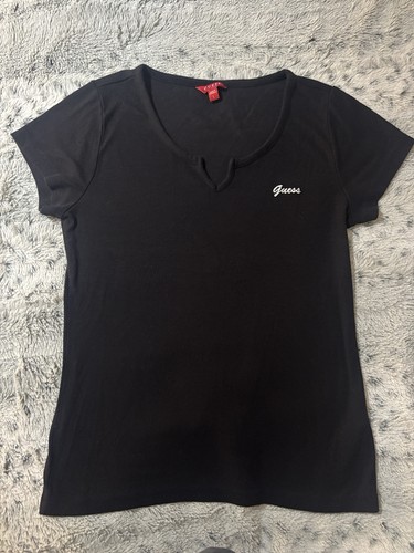 Guess black shirt with white - black,