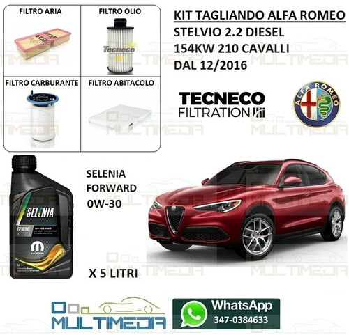 Kit tagliando filtri olio - kit,