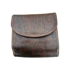 ETRO PAISLEY PELLE MARRONE