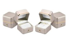 5 astucci per Gioielli, custodie Orecchini Anello, scatola bijoux 65x65xh:62 mm