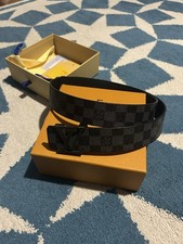 Cintura stile Louis Vuitton nera – Nuova con box