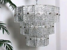 Lampadario Vintage a sospensione Cristallo Anni 60 - Made in Austria HOME DESIGN