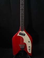 Rare Eko Rokes Red Vintage Bass Guitar 1960’s