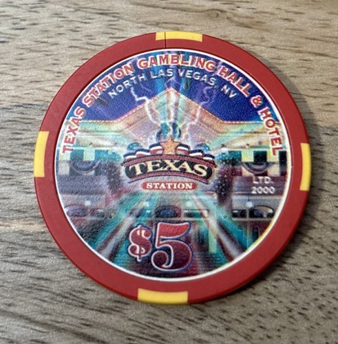 Texas station casino chip - texas, $5