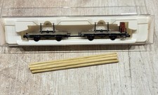 Fleischmann 8223 K coppia carri trasporto legna con garitta scala N