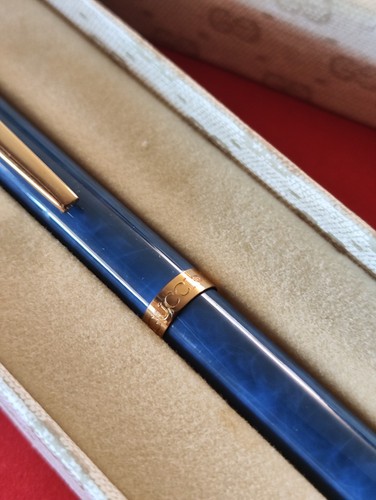 Vintage blue gucci ballpoint - vintage,
