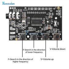 LED RDA5807 Stereo FM Modulo