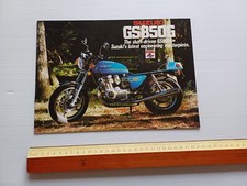 Suzuki GS 850 G 1978-79 depliant originale testo inglese