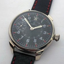 Raro grande orologio da polso svizzero meccanico uomo matrimonio militare OMEGA piloti WW2