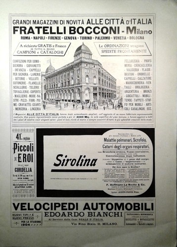 Stampa antica pubblicita alle - pubblicita',