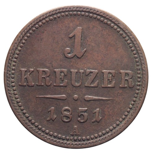 Austria 1 kreuzer 1851 - kreuzer,