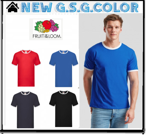 Maglietta uomo shirt ringer - maglietta, t-shirt