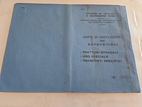 Carta circolazione epoca - carta, d'epoca