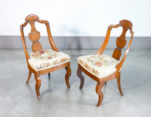 Antica coppia sedie - antica,