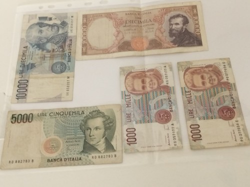Lotto banconote storiche - di,