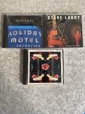SIGNED Steve Laury 3x CD Lot