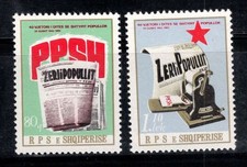 Albania 1982 Michel 2135-2136 MNH 100% il partito, Zeri e Popullite