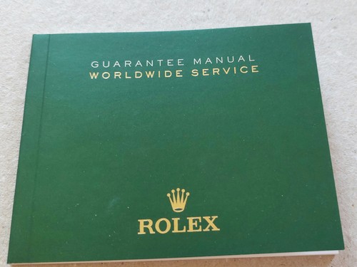 Libretto booklet rolex - booklet,