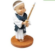 Statuetta ceramica kendo - ceramica,