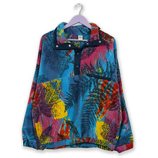 Pile Colmar Vintage a fantasia multicolore blu con bottoni - Taglia 5 uomo