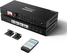 ** TESMART 4x4 SEAMLESS HDMI MATRIX SWITCH 4 INGRESSI 4 USCITE + DISPLAY LCD **