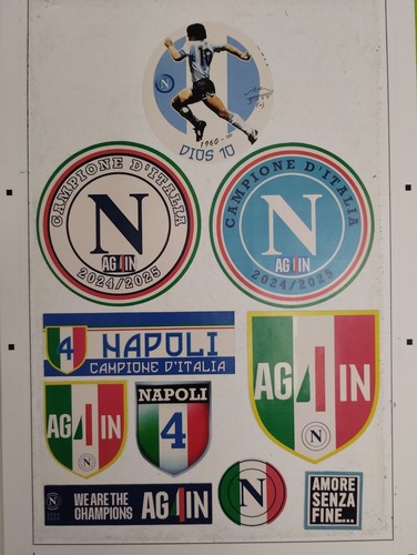 Adesivi napoli campione - napoli,