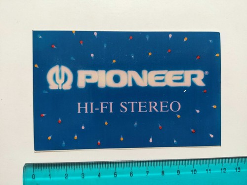 Adesivo pioneer stereo - adesivo, hi-fi