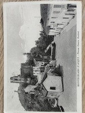 Cartolina Antica Montechiaro D'Acqui Piazza Cesare Battisti 1959 Bn Vg