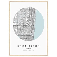 Boca Raton Mappa Stampa Boca