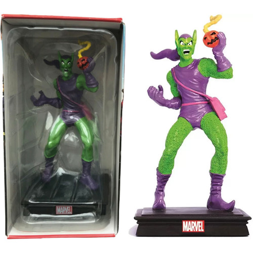 Green goblin figurine - green,