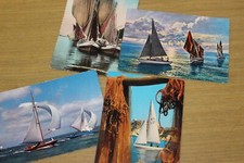 CARTOLINA TEMATICA barca a vela imbarcazione vele  LOTTO 14 di n. 4 cartoline