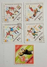 5 FRANCOBOLLI COPPA DEL MONDO