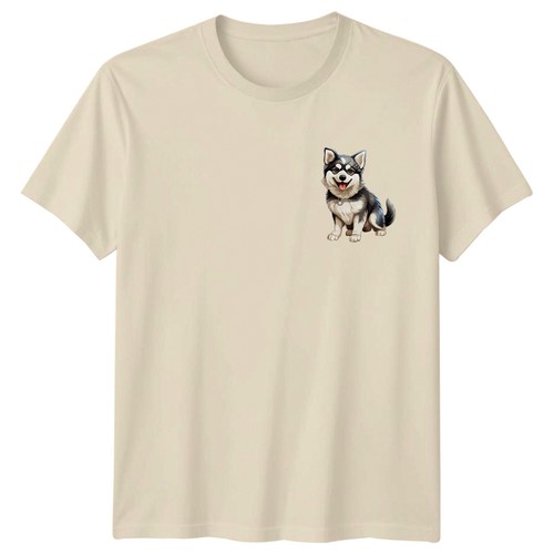 Shirt uomo husky cucciolo - t-shirt,