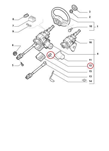 Kit riparazione piantone - riparazione,