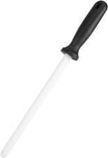 Affilacoltelli in Ceramica Da 8 Pollici, Asta per Affilare in Ceramica Manuale C