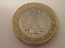 MONETA DA 1 EURO AQUILA GERMANIA 2002 ZECCA "A"