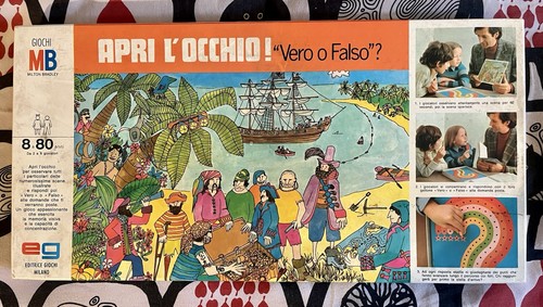 Gioco scatola vintage - in, apri