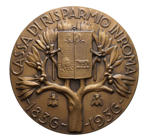 Medaglia fascista 1936 cassa - 1936,